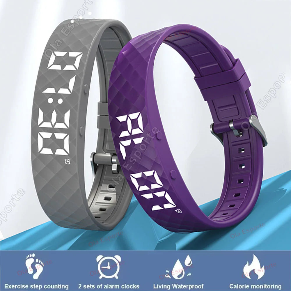Smart Watch Men Women Pedometer Fitness Bracelet Step Count Multi