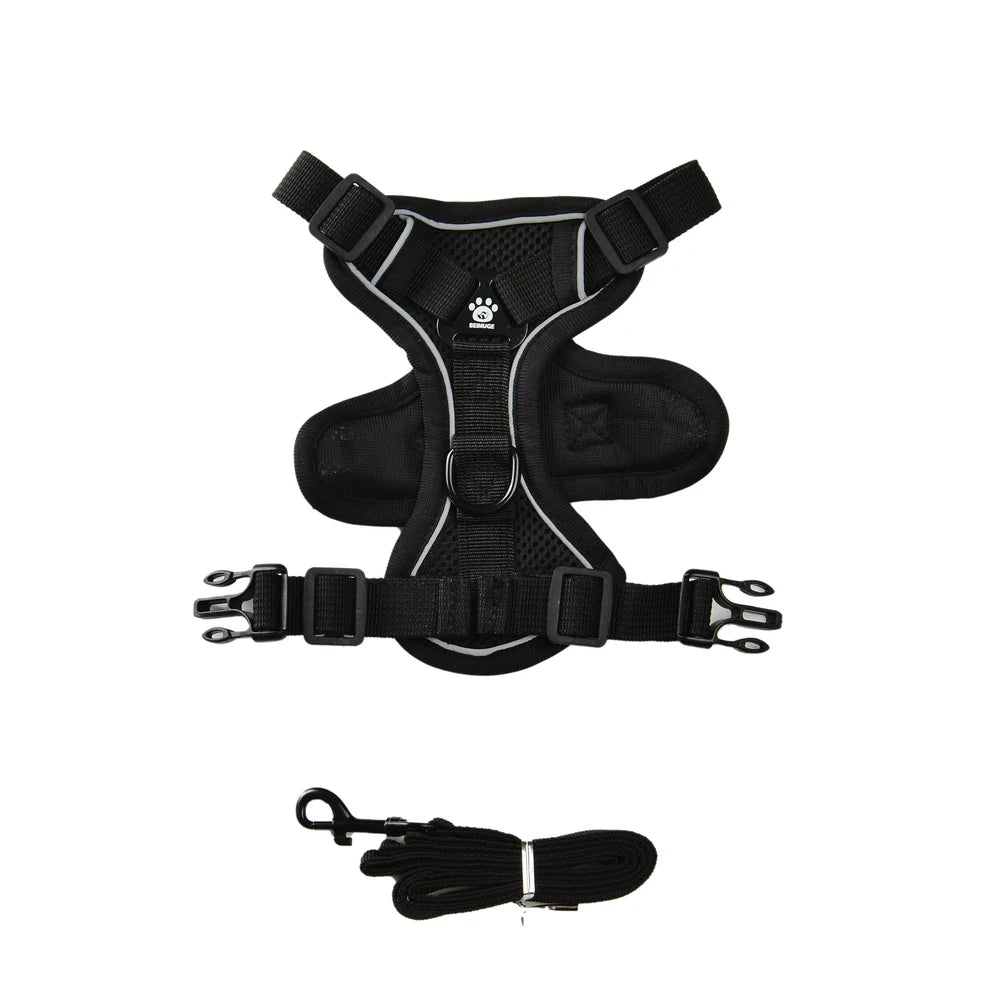 Dog Harness Leash Set For Small Medium Dogs Cat Hiking Adjustable