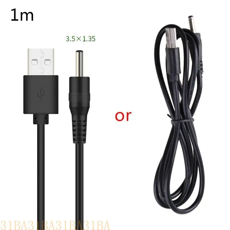 USB Charging Cable Cord Universal USB to for DC 5.5x2.1 5.5x2.5