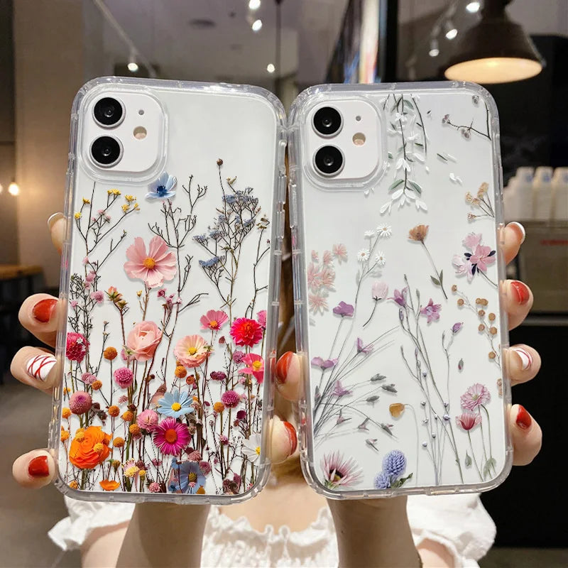 Flower Phone Case For iPhone 17 18 Pro Max Case iPhone 15 13 14 11 12