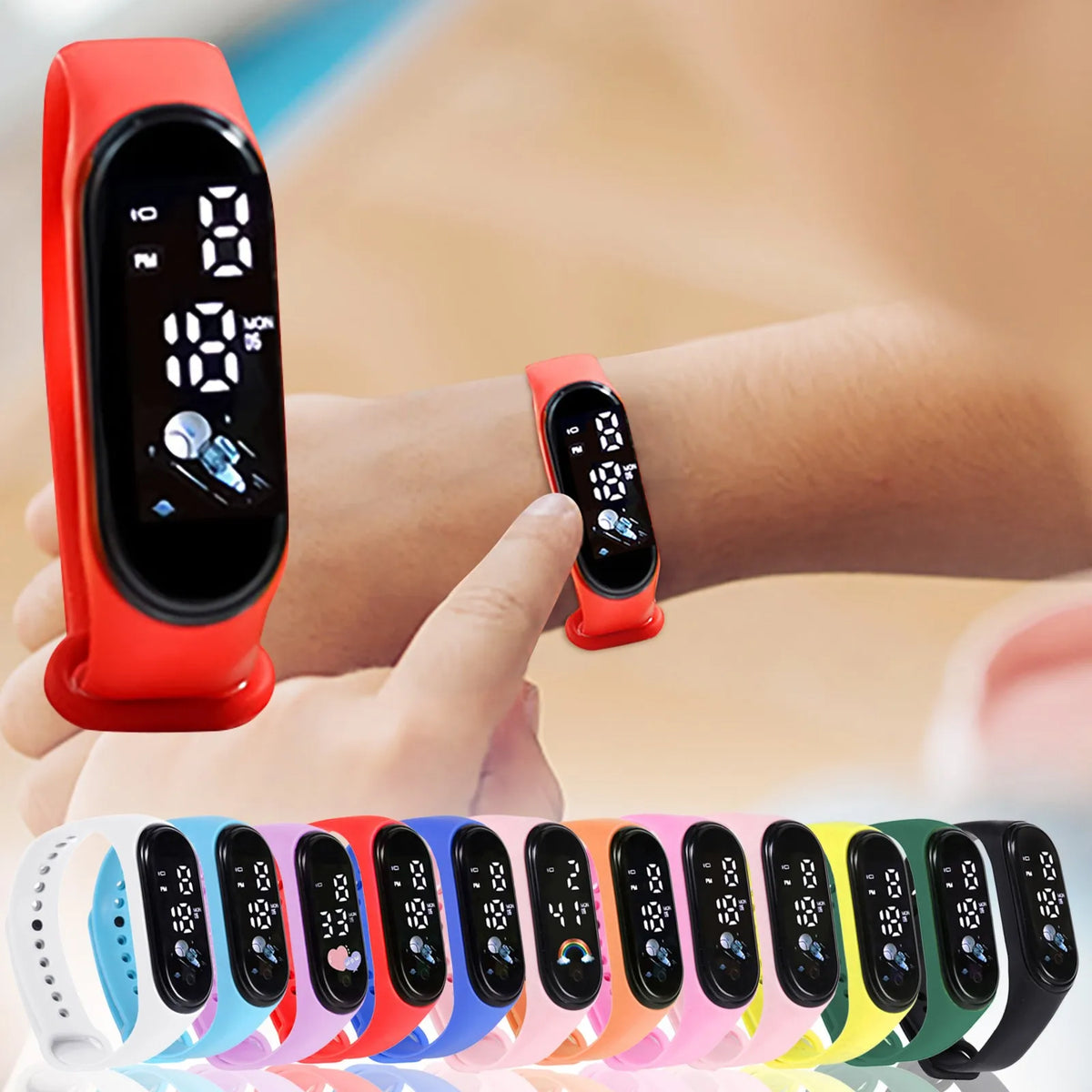 Children'S Smart Sports Watch Outdoor Electronic Fitness Smart