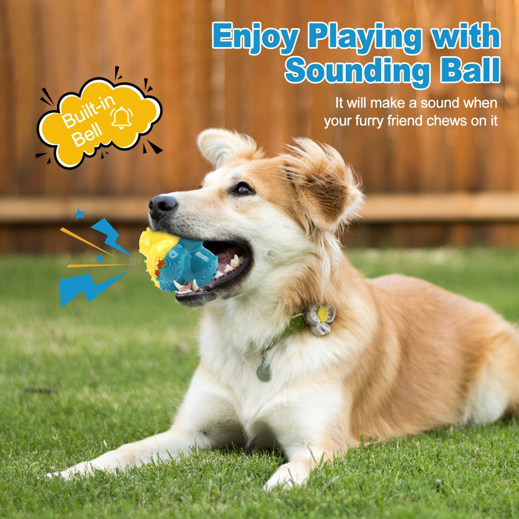 Dog Chewing Toys Dog Grinding Toys Dog Voice Toys Teeth Cleaning Ball
