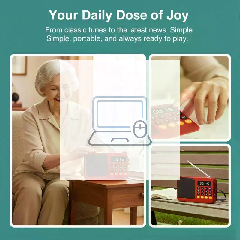 Bluetooth 5.0 Portable Sound Box FM Radio Rechargeable Mini Speaker