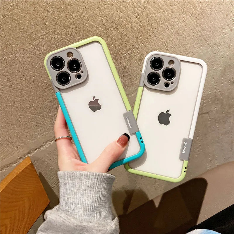 Shockproof Soft Silicone Frame Phone Case for iPhone 18 17 Pro Max 13