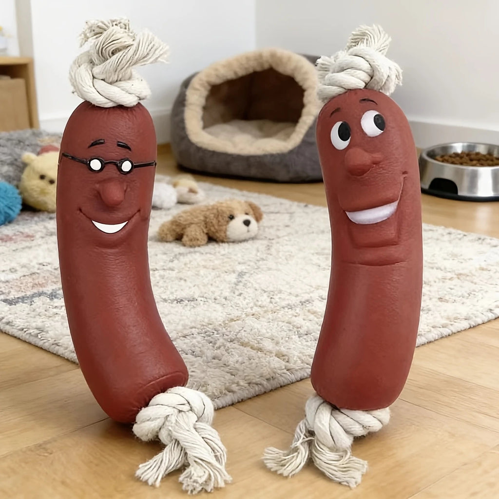 Dog Sausage Chew Toy - Bite-Resistant And Not Easy to Break