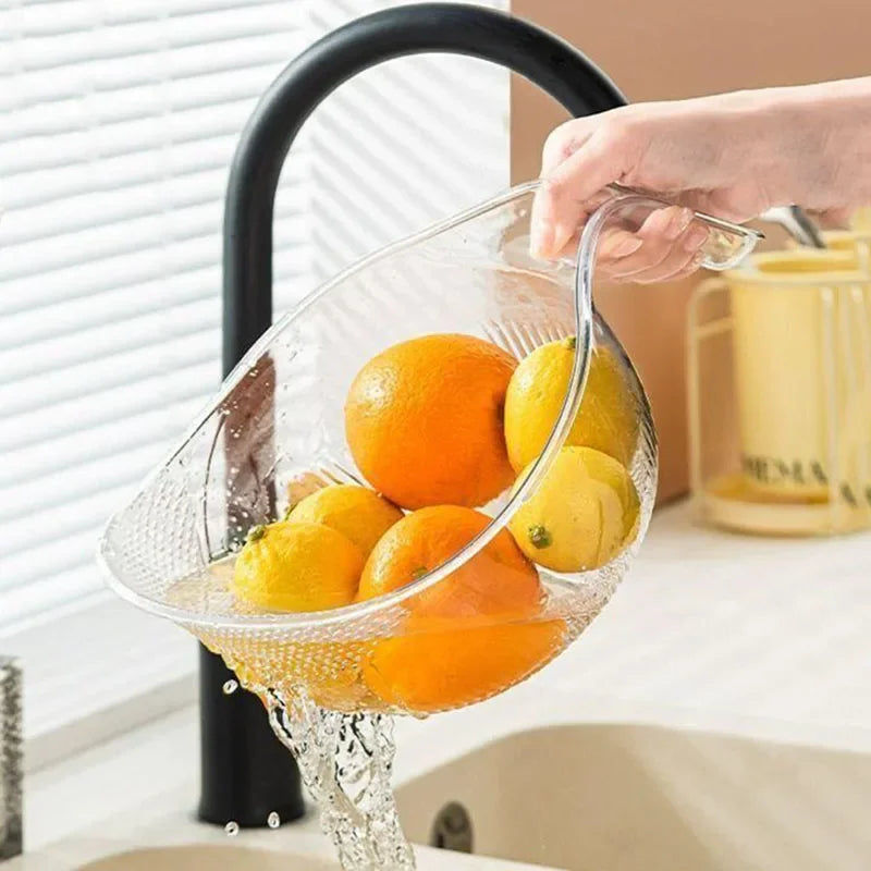 Kitchen washing gadget rice washing filter rice rinsing basin drain