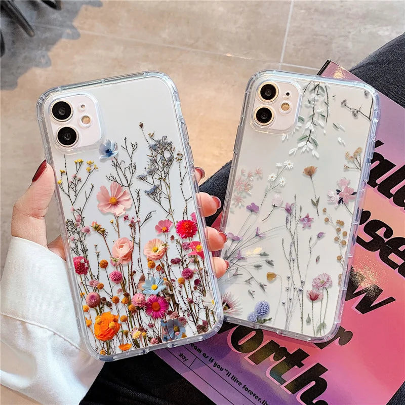 Flower Phone Case For iPhone 17 18 Pro Max Case iPhone 15 13 14 11 12