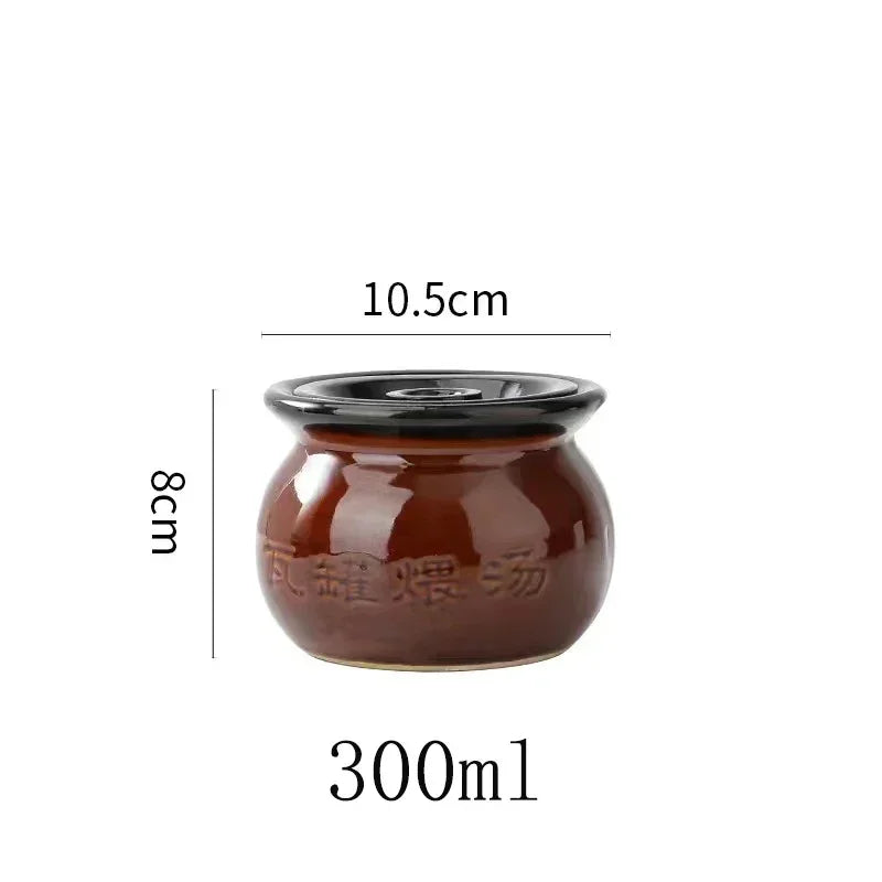 250ml 300ml 500ml 1L 1.5L Casserole Soup Clay Stew Pots Rice Noodle Porridge Milk Cooking Pot Pottery Pot Kitchen Gadgets