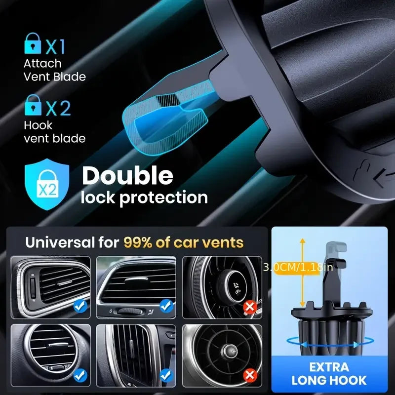 Car Phone Holder Universal Car Foldable Rotatable GPS Phone Stand Air