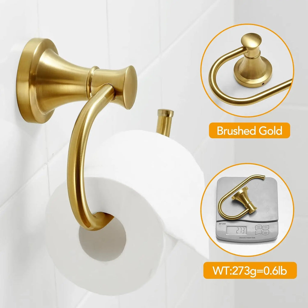 Chrome Toilet Paper Holder Solid Brass Roll Holder Polish Shlef Paper