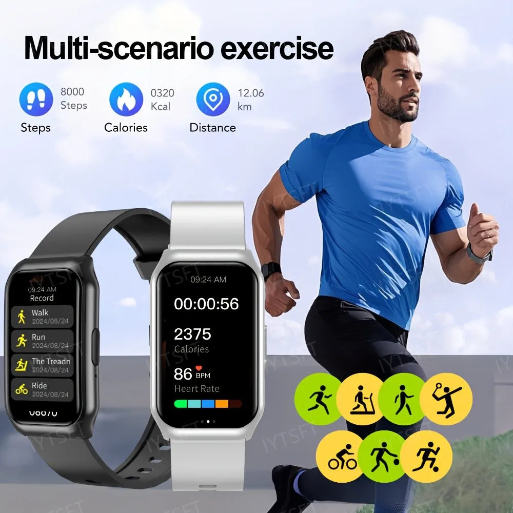LAXASFIT   Smart Watch Men Women Wristwatch Message Fitness Monitor
