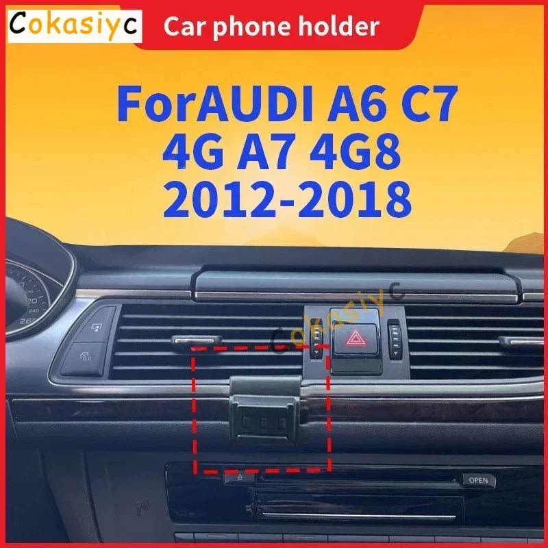Auto Gadgets For Car AUDI A6 C7 4G A7 4G8 2012-2018 Car Phone Holder