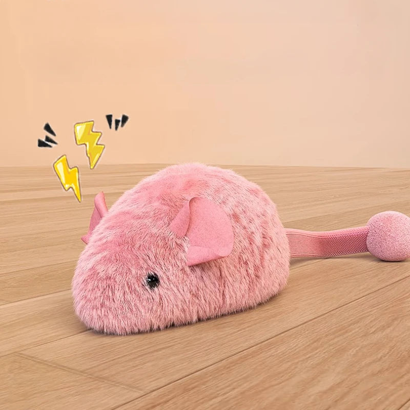 Interactive Mouse Plush Cat Chew Toys Boredom Interactive Plush Toys