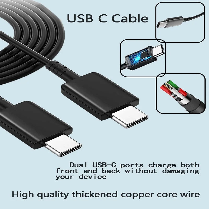 USB C 25W Fast Wall Charger with USB C to Type C Fast Charging Cable
