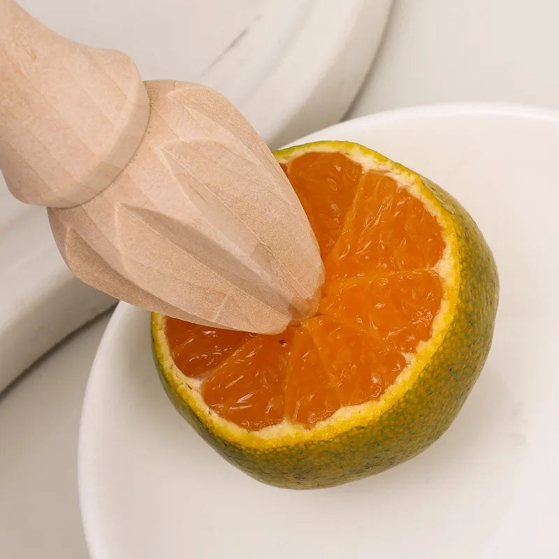 Wooden Reamer Lemon Squeezer Beech Wood Citrus Squeezer Reamer Orange