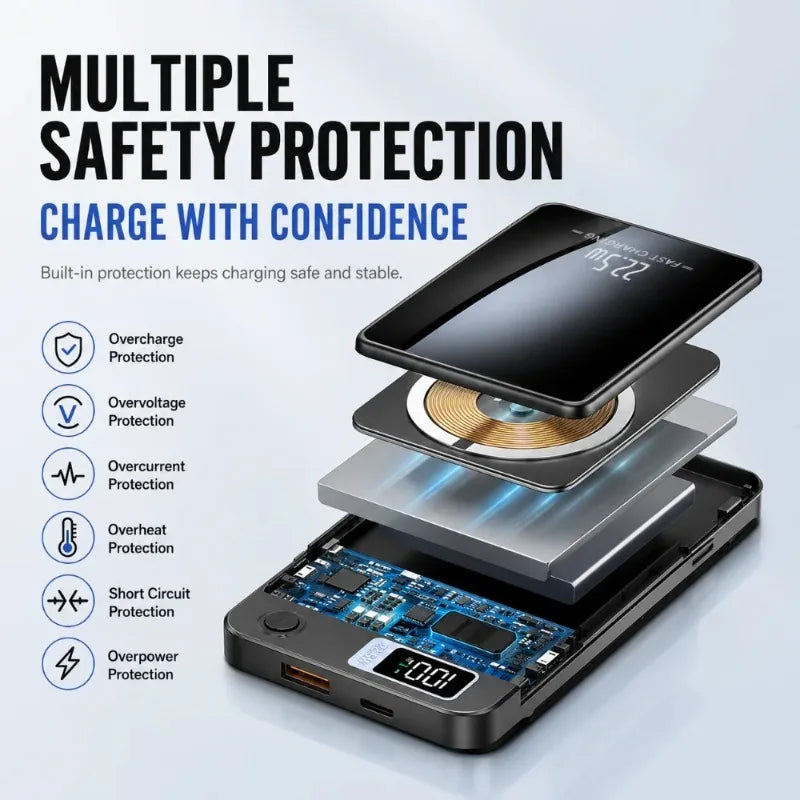 Magnetic Wireless Power Bank 10 000 / 20 000 mAh