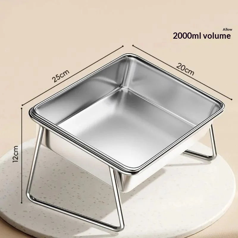 Pet Bowl Large Capacity 15 Tilt Neck Guarded Elevated Feeder for Dog
