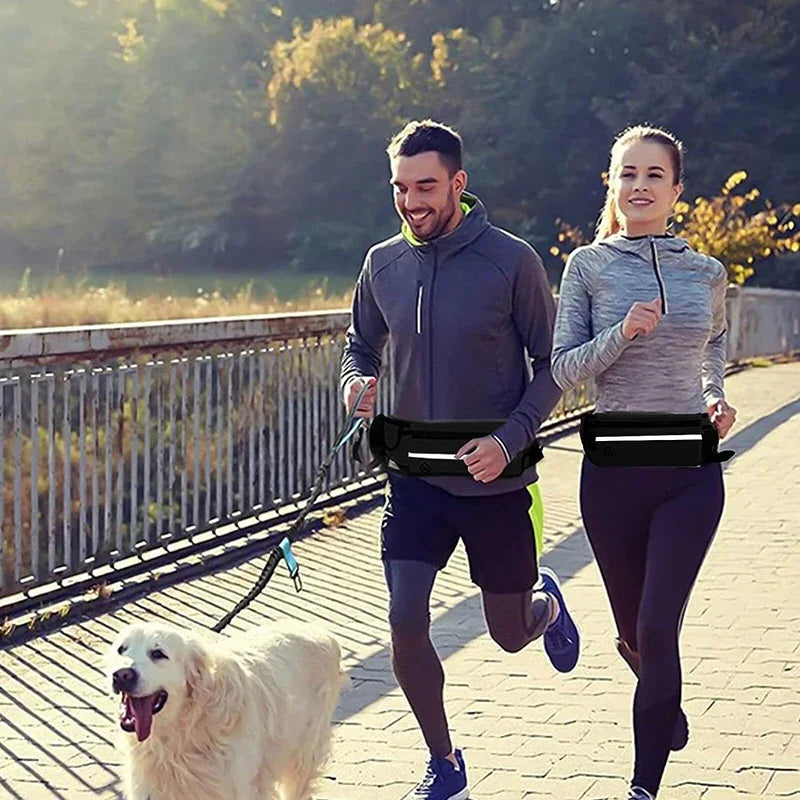 Hands Free Dog Leash for Running Walking Reflective Leash with Waist