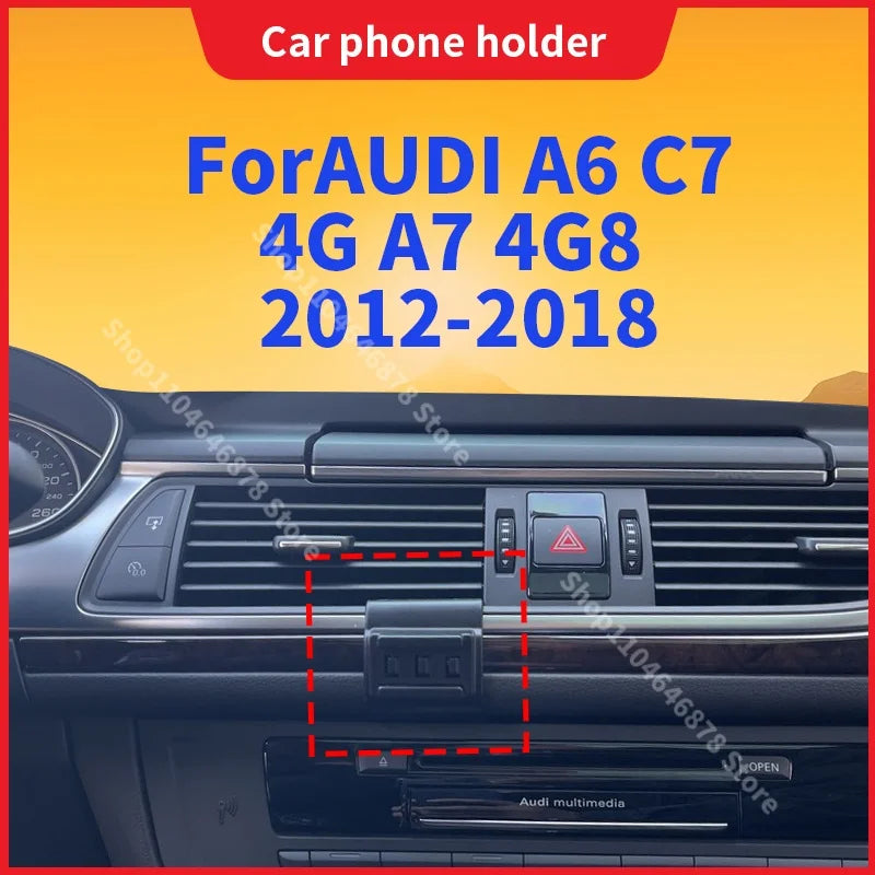 Auto Gadgets For Car AUDI A6 C7 4G A7 4G8 2012-2018 Car Phone Holder