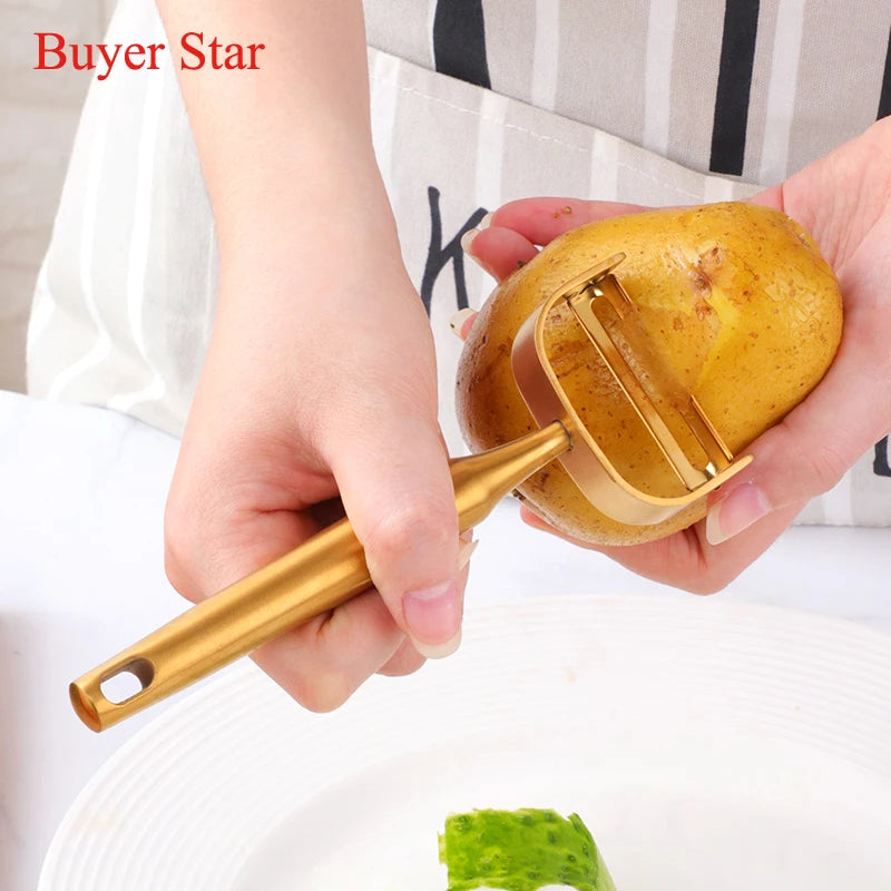 Gold Fruit Peeler Stainless steel Potato Peeler Vegetables Grater