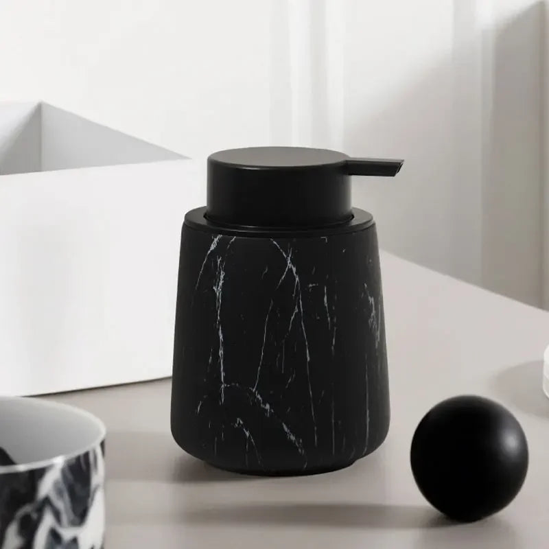 400ml marble soap dispenser bubble bottle resin hotel shampoo foam