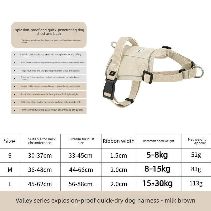 Dog Harness No Pull Easy On Escape Proof Adjustable Reflective