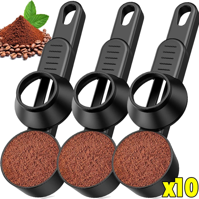 1/10pcs Sliding Leakproof Coffee Scoops Large Capacity Coffee Protein