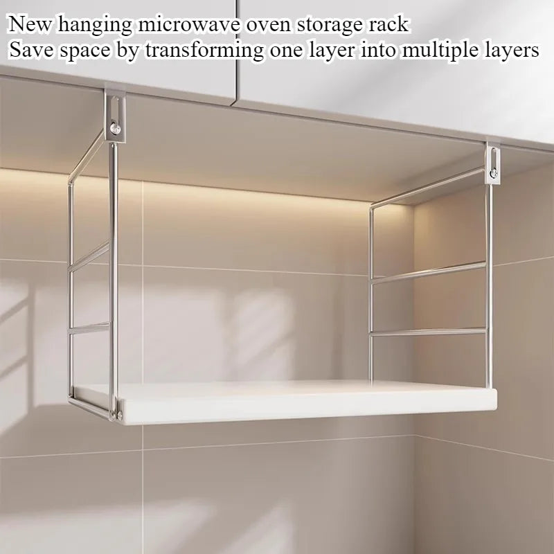 Kitchen Microwave Oven Shelf Wall Mounted Oven Rice Cooker