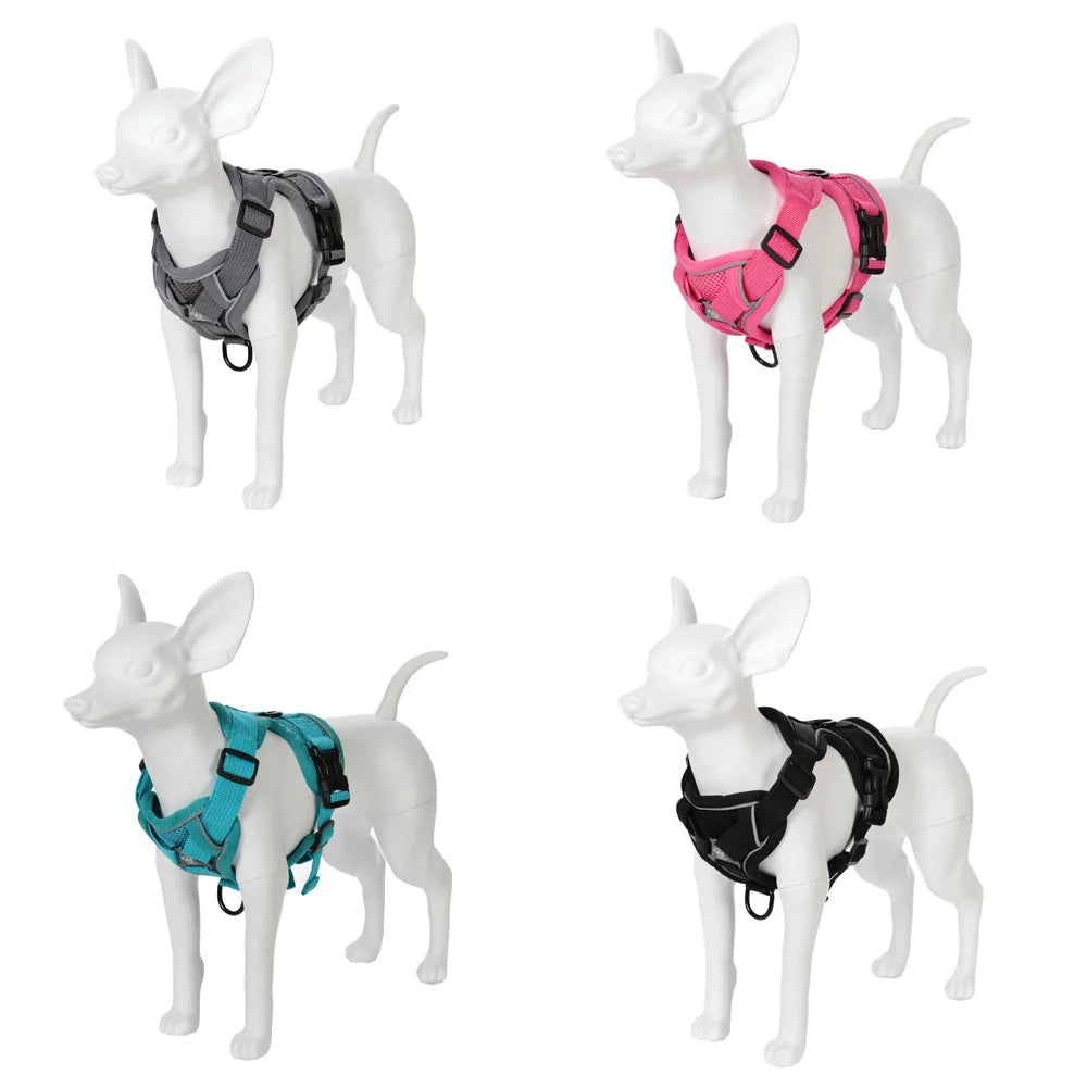 Dog Harness Leash Set For Small Medium Dogs Cat Hiking Adjustable