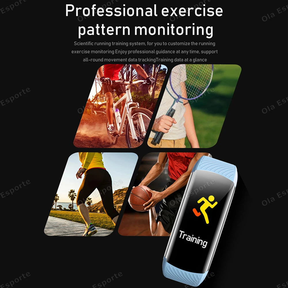 Smart Fitness Tracker Watch Heart Rate Monitor Sleep Steps Waterproof