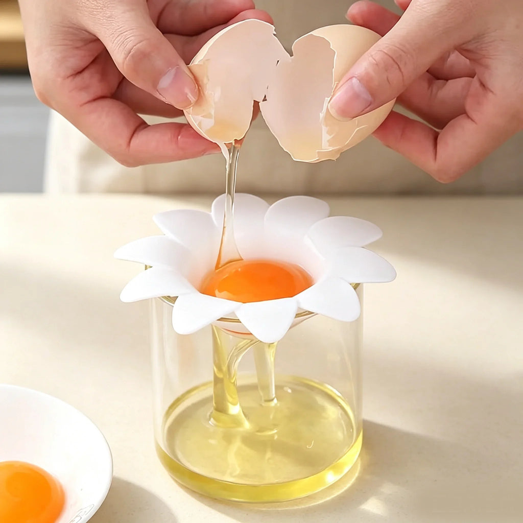 Kitchen Gadgets Baking Tools 1pc/ Cute Flower Design Egg White Yolk
