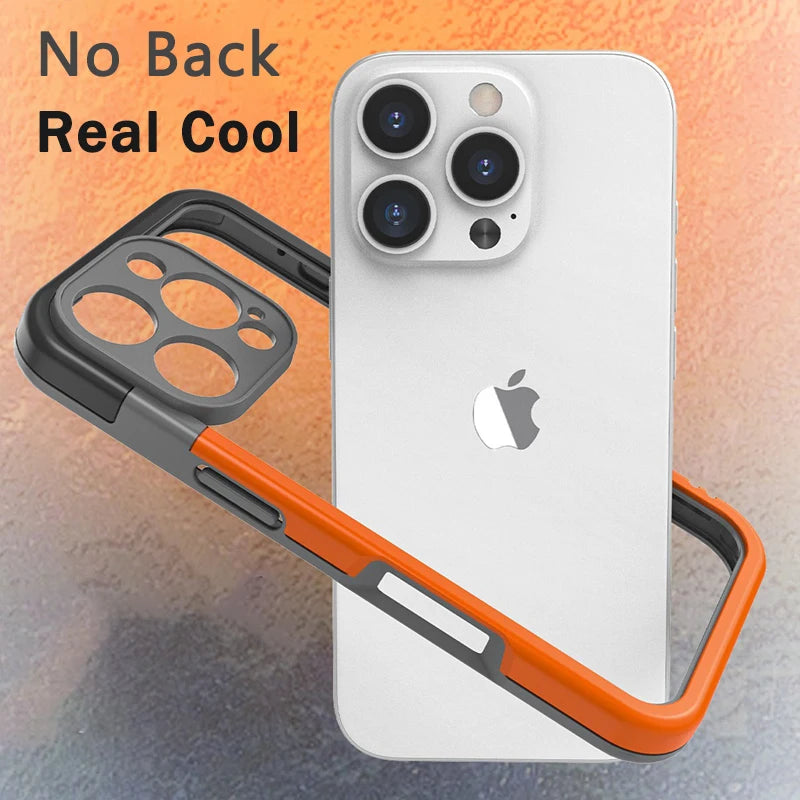 Shockproof Soft Silicone Frame Phone Case for iPhone 18 17 Pro Max 13