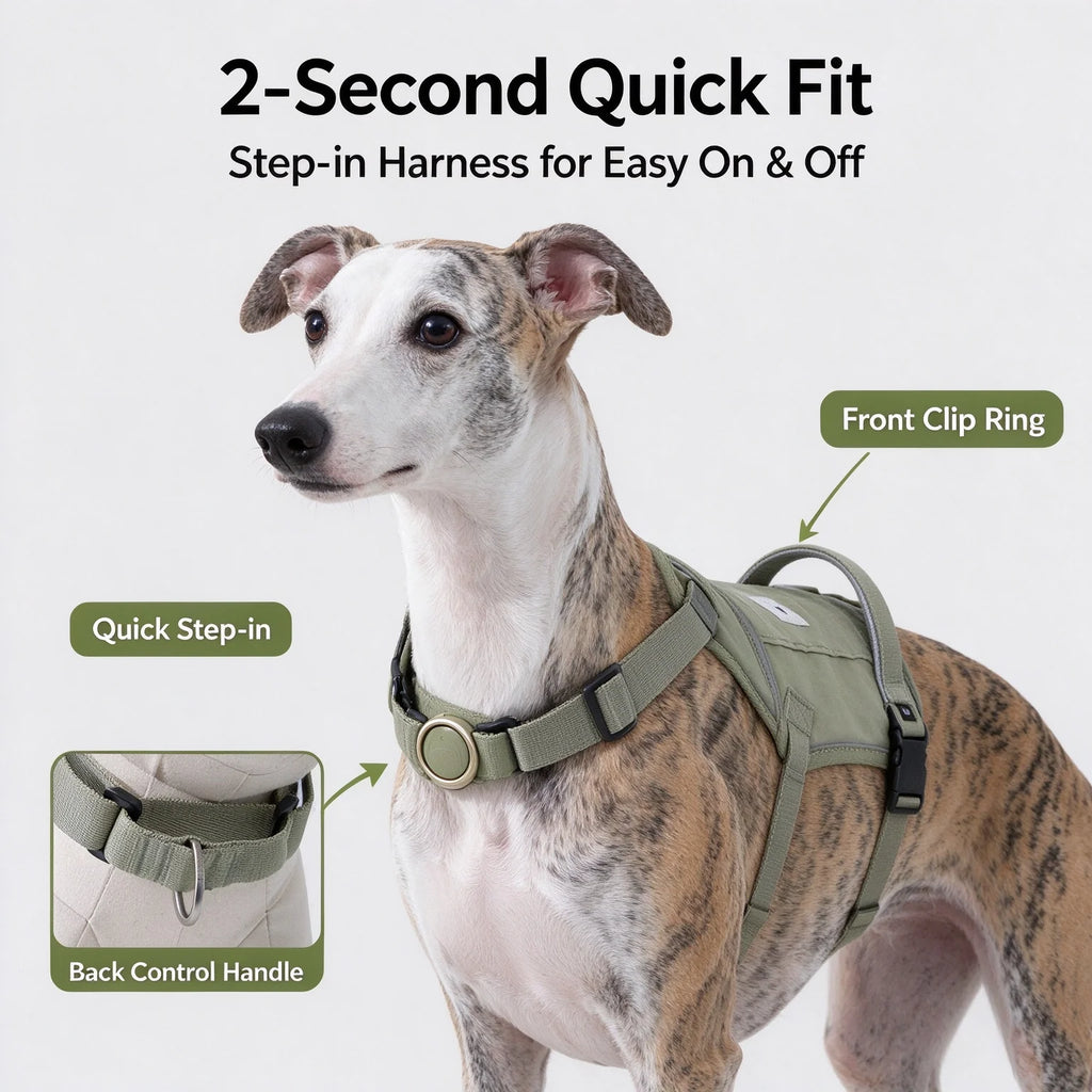 Dog Harness No Pull Easy On Escape Proof Adjustable Reflective