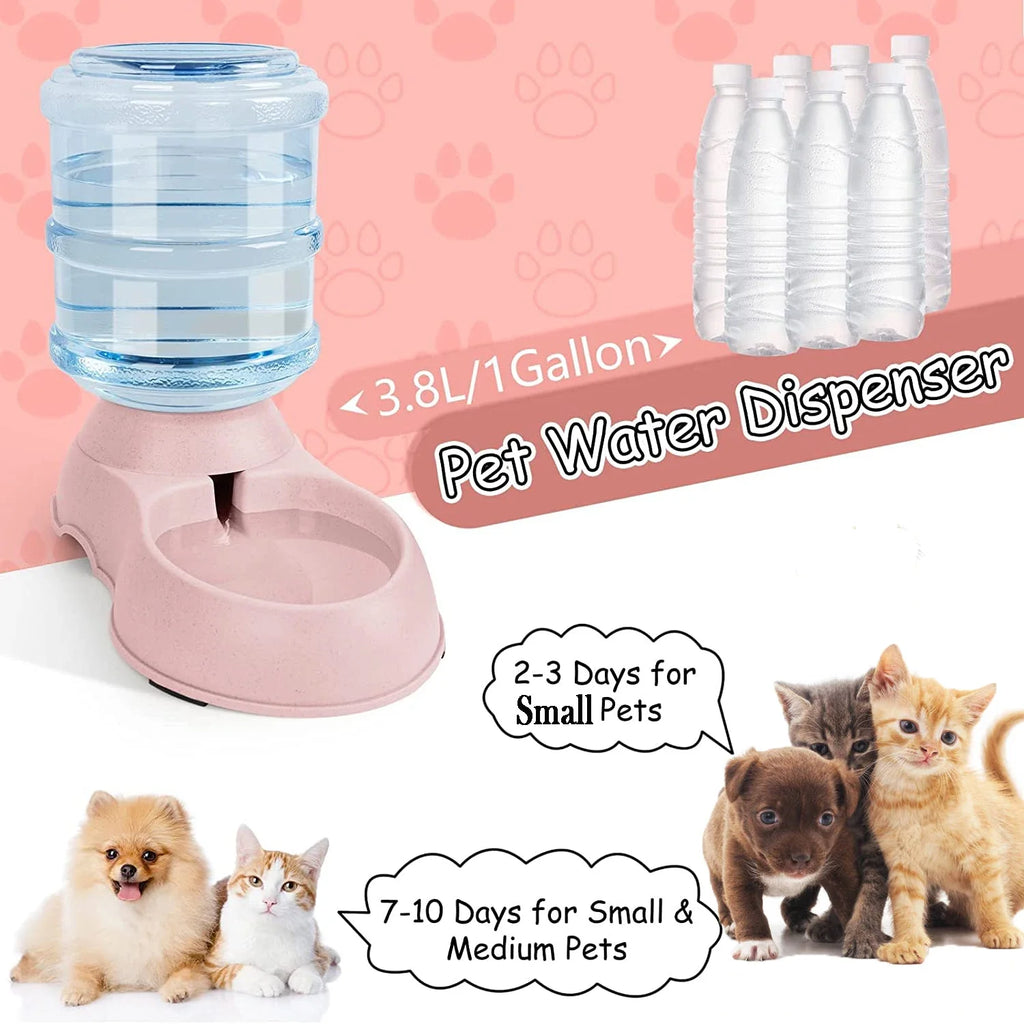 Automatic Water Dispenser Large Capacity Pet Feeder Small Dog Food
