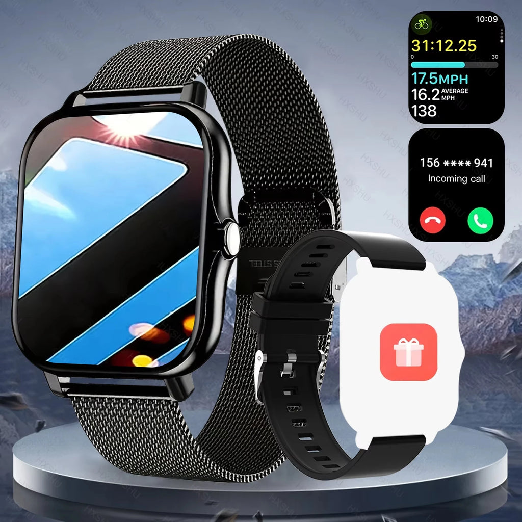 LAXASFIT   Smart Watch for Men Women Gift Full Touch Screen Sports