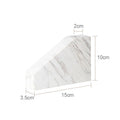 Volakos White Natural Marble Bathroom Set Soap Dispenser Soap Dish