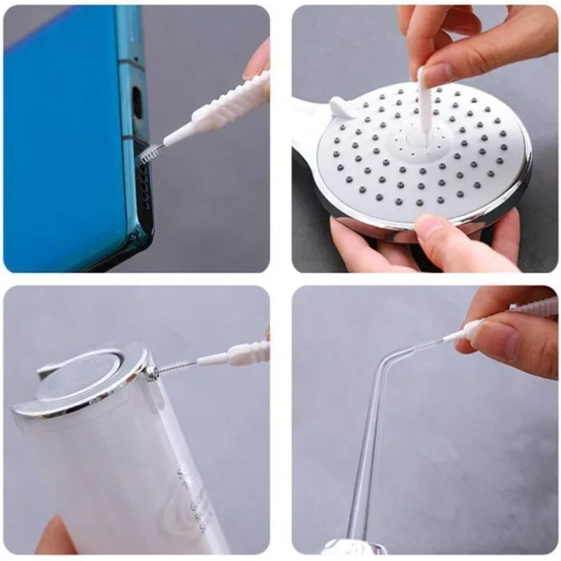 10-500PCS Shower Cleaning Brush Bathroom Micro Nylon Brush Nozzle