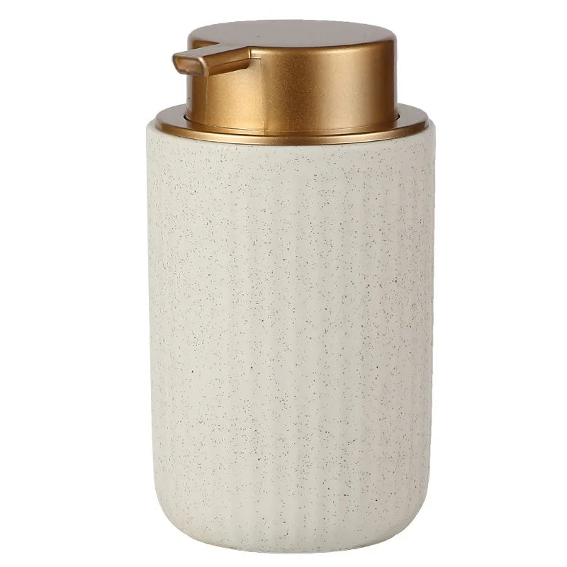 Ceramic press type bath gel bubble bottle hand wash shampoo soap