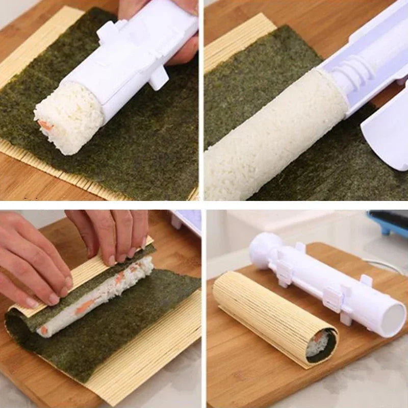 Quick Sushi Maker Japanese Roller Rice Mold Bazooka Vegetable Meat