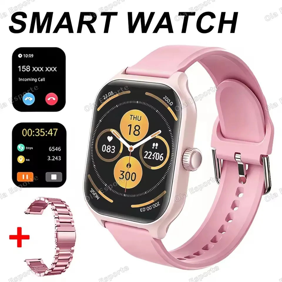 2026 New Men's Smart Watch Women's Gift 2.01'' HD Full Touch Screen Sports Fitness Watch Electronics BT Talk Smartwatch Ht30