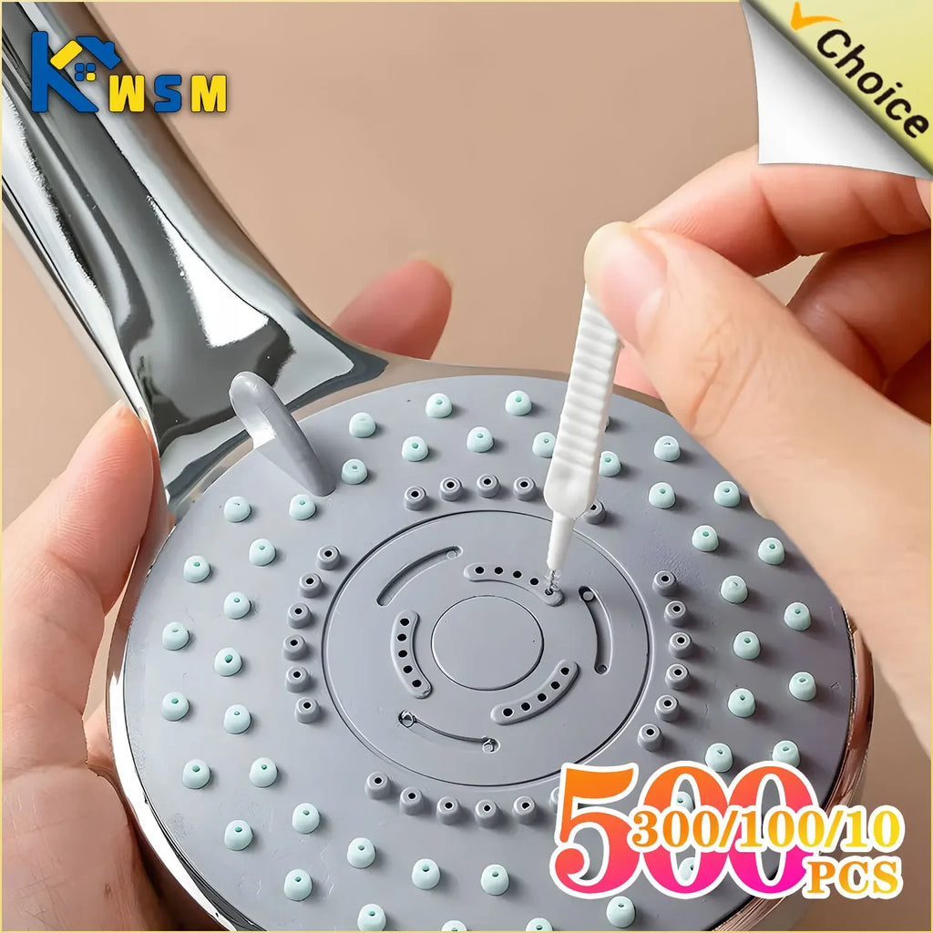 10-500PCS Shower Cleaning Brush Bathroom Micro Nylon Brush Nozzle