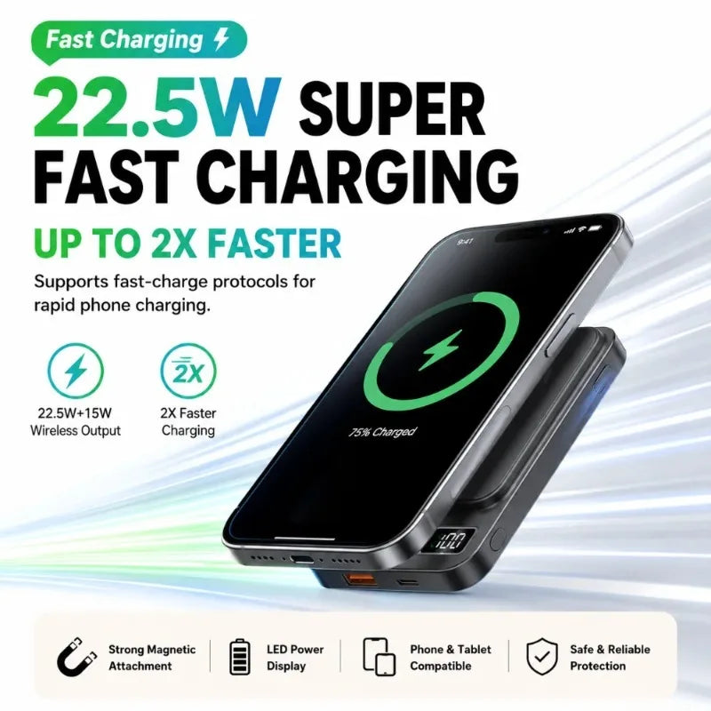 Magnetic Wireless Power Bank 10 000 / 20 000 mAh
