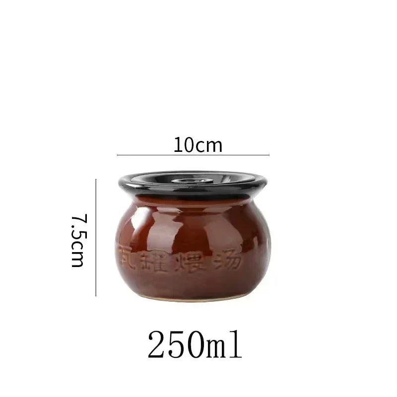 250ml 300ml 500ml 1L 1.5L Casserole Soup Clay Stew Pots Rice Noodle Porridge Milk Cooking Pot Pottery Pot Kitchen Gadgets