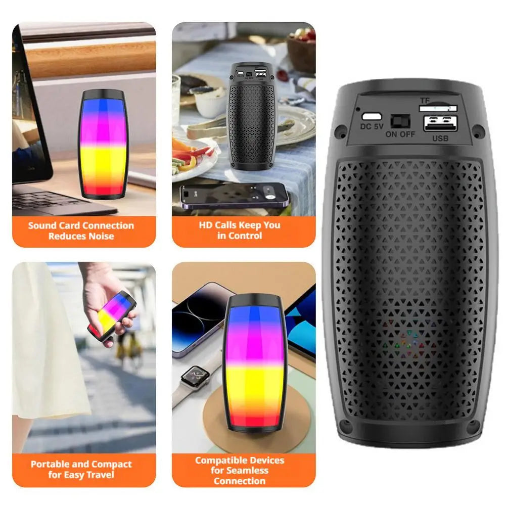 Small Portable Wireless Bluetooth Speaker Heavy Bass Subwoofer with