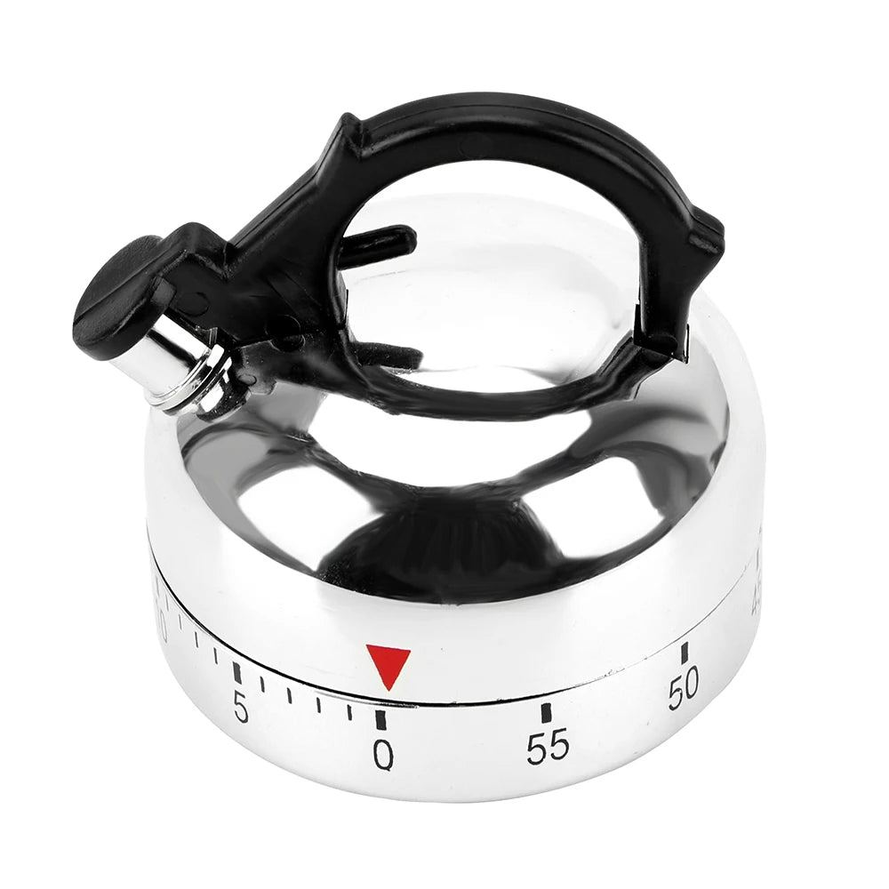 Kitchen Tool Gadgets 60 Minutes Kitchen Timer Kettle Shape Mechanical