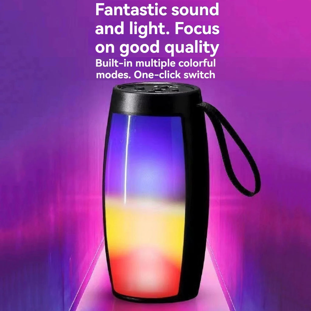 Mini Portable Wireless Bluetooth Speaker 1500MAH RGB LED Light