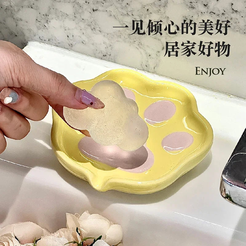Cute Cat's Paw Hand Wash Dispensed Bottle Shower Gel Shampoo Press