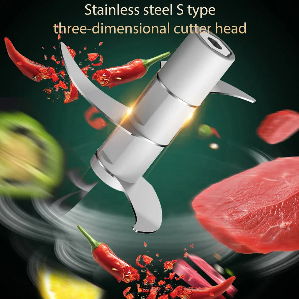 Electric Food Chopper Garlic Crusher Meat Grinder Mini Garlic Press