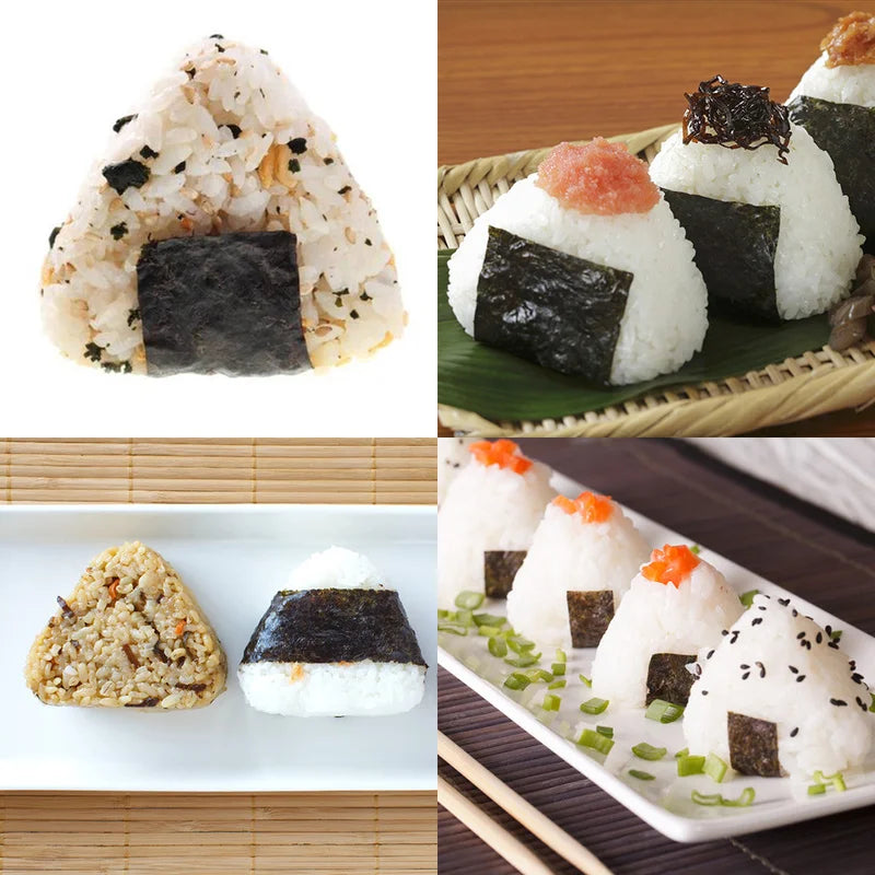2Pcs Triangular Plastic Sushi Rice Ball Maker Mould Onigiri Mold Set