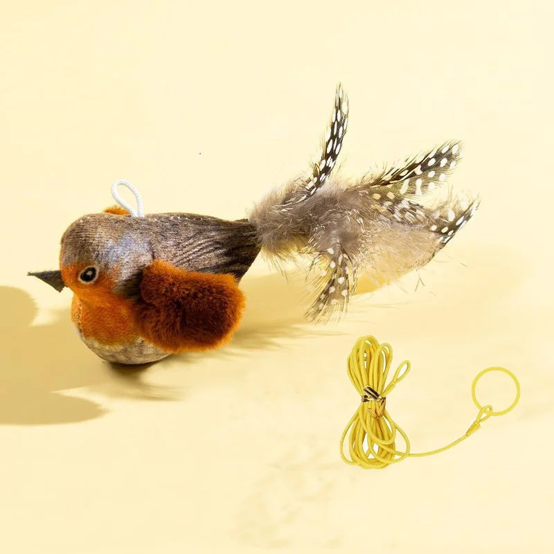 Indoor Interactive Birds Toy for Cat Chasing Teasing Simulation
